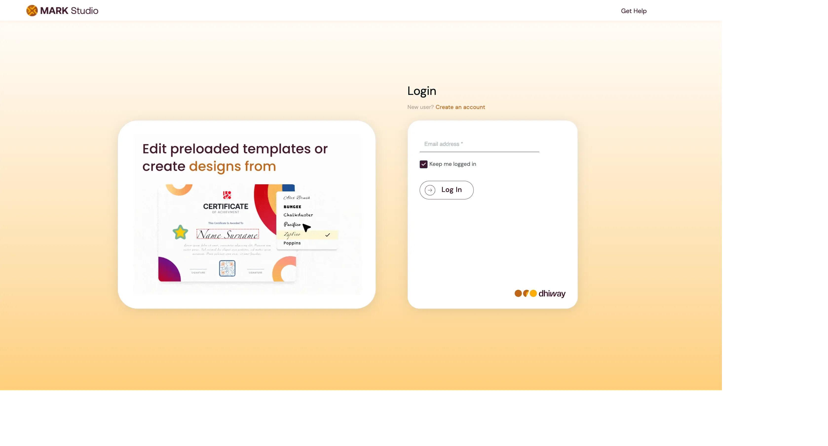 Login Enter